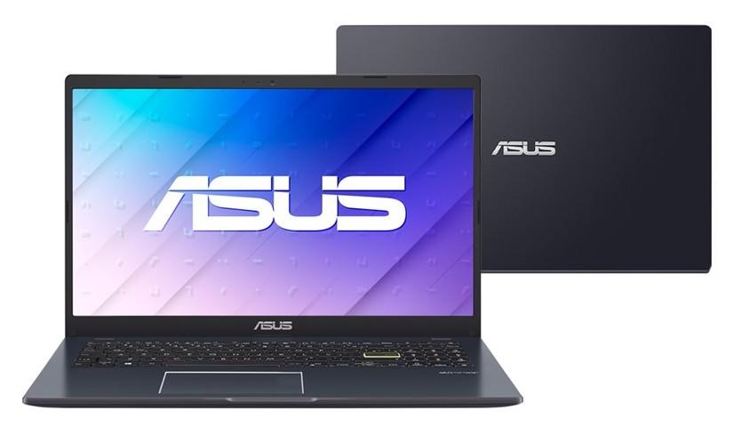Imagem 1 do produto Notebook ASUS 15,6″ Intel Celeron Dual Core E510KA 4GB 128GB Preto