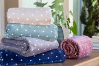 Imagem ilustrativa sobre o produto Cobertor Queen Corttex Flannel Poá Sortido