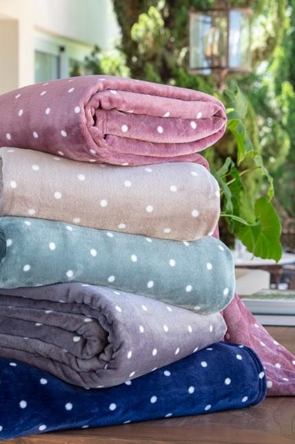 Imagem 2 do produto Cobertor Queen Corttex Flannel Poá Sortido