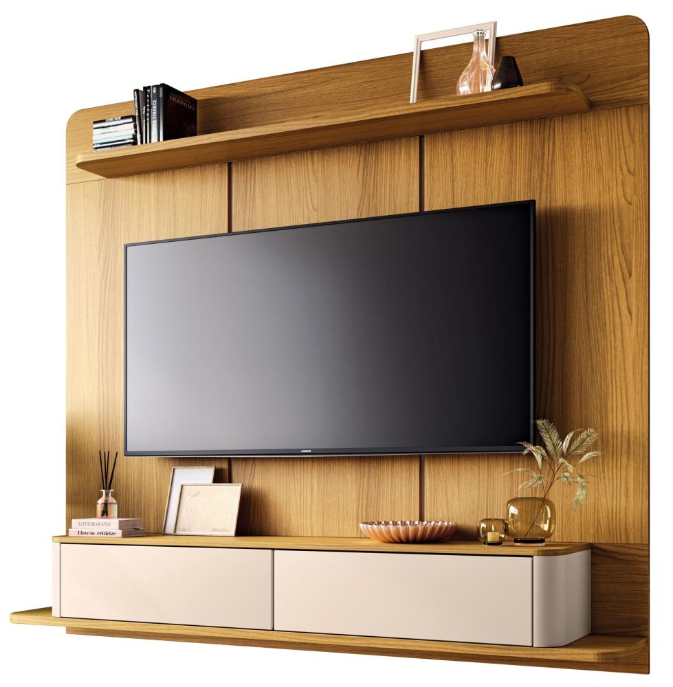 Imagem 1 do produto Painel para TV HB Móveis Galax Até 70″ Cinamomo/Off White