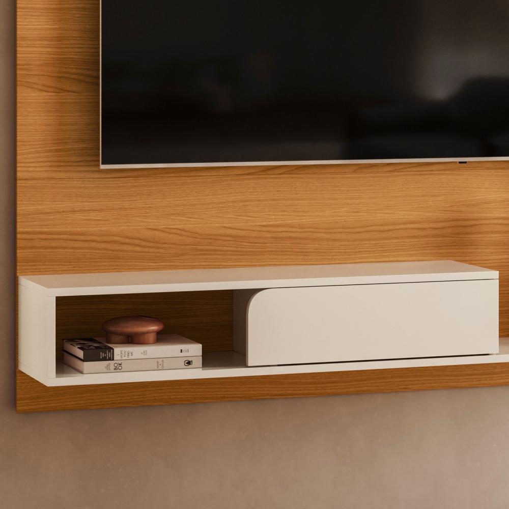 Imagem 4 do produto Painel para TV HB Móveis Evo Até 55″ Cinamomo/Off White
