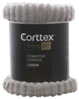 Imagem ilustrativa sobre o produto Cobertor Queen Corttex London Cinza