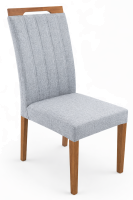 Imagem ilustrativa sobre o produto Conjunto 2 Cadeiras Madetal Delta Amadeirado/Cinza