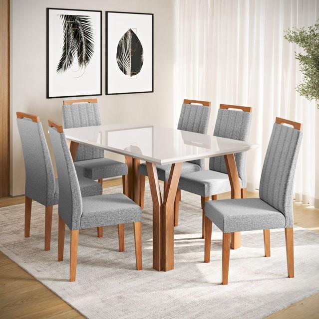 Imagem 4 do produto Conjunto 2 Cadeiras Madetal Delta Amadeirado/Cinza