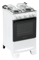 Imagem ilustrativa sobre o produto Fogão a Gás 4 Bocas Atlas Mônaco Plus Branco