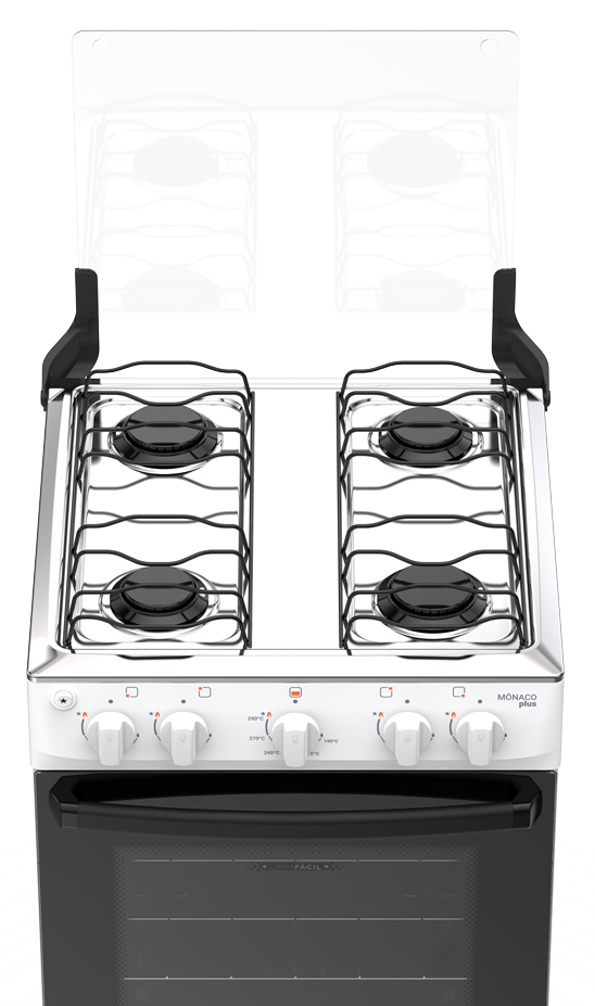 Imagem 4 do produto Fogão a Gás 4 Bocas Atlas Mônaco Plus Branco