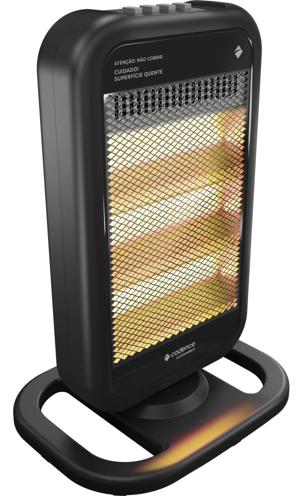 Imagem 3 do produto Aquecedor Elétrico Halógeno Cadence AQC315 Lumiconfort Preto 220V