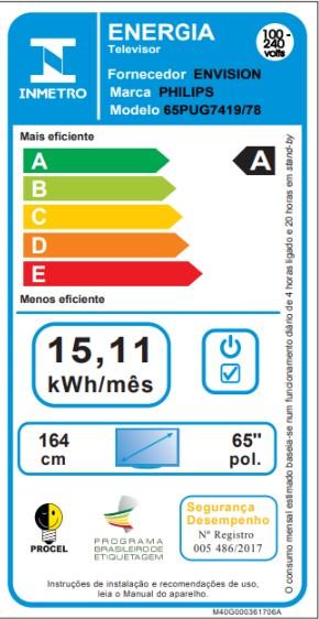 Última imagem em  miniatura do produto Smart TV Philips 4K UHD 65″ 65PUG7419/78