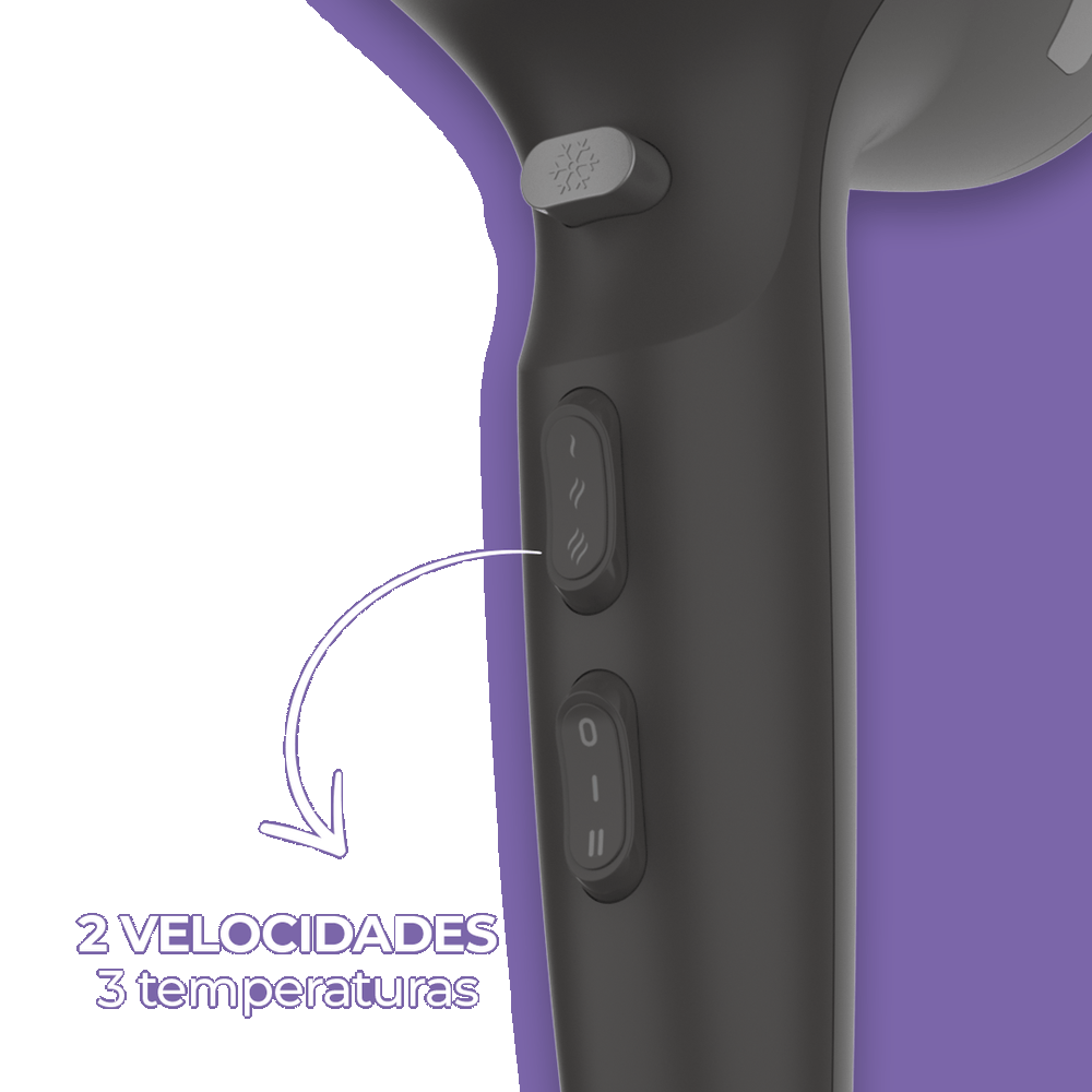 Imagem 4 do produto Secador de Cabelo Cadence Eleva SEC565 2000W Cinza 220V