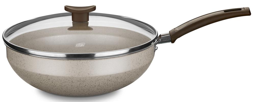 Imagem 1 do produto Panela Wok MTA Aura N°24 2,8 Litros Bege