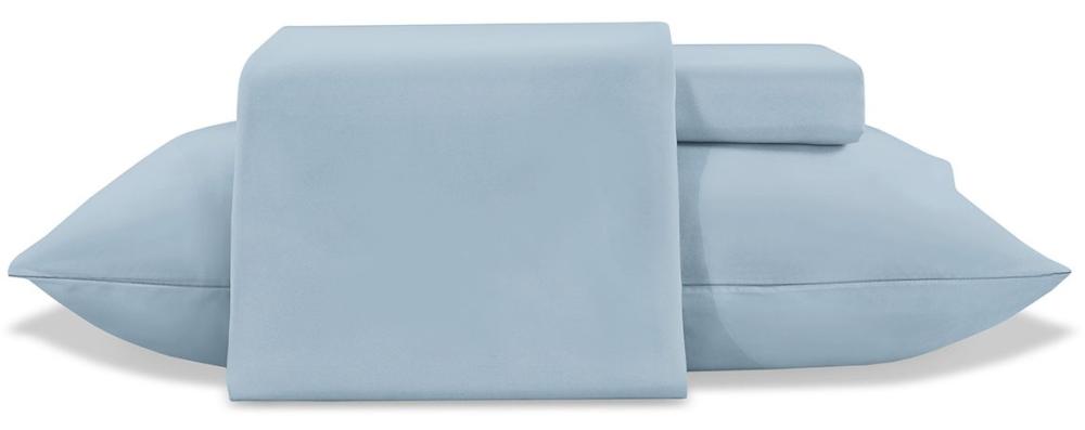 Imagem 3 do produto Jogo de Lençol Queen Jolitex 4 Peças Toque de Seda Azul