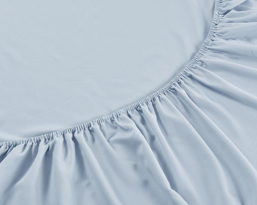 Imagem 4 do produto Jogo de Lençol Queen Jolitex 4 Peças Toque de Seda Azul