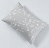 Imagem ilustrativa sobre o produto Jogo de Lençol Casal Jolitex 3 Peças Toque de Seda Riscado Cinza