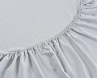 Imagem ilustrativa sobre o produto Jogo de Lençol Casal Jolitex 3 Peças Toque de Seda Riscado Cinza