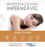 Imagem ilustrativa sobre o produto Proteção para Colchão Solteiro Jolitex Impermeável Matelassado Branco