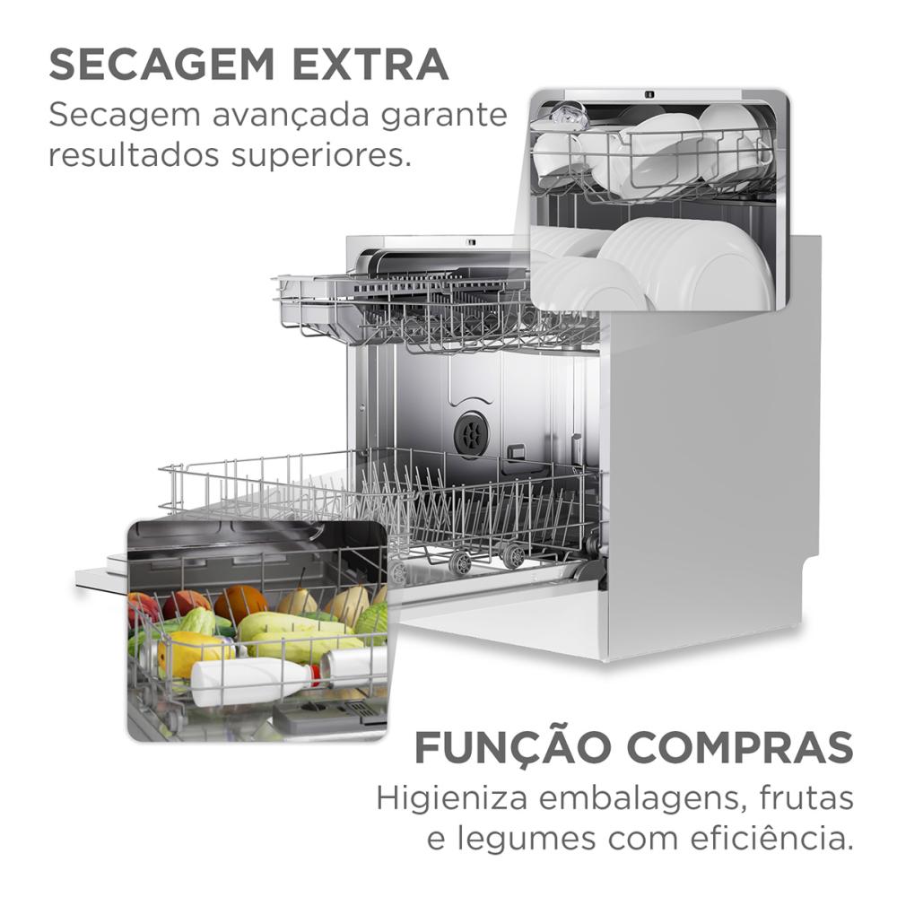 Imagem 3 do produto Lava-louças Midea 8 Serviços MDWTF08W Branco 220V