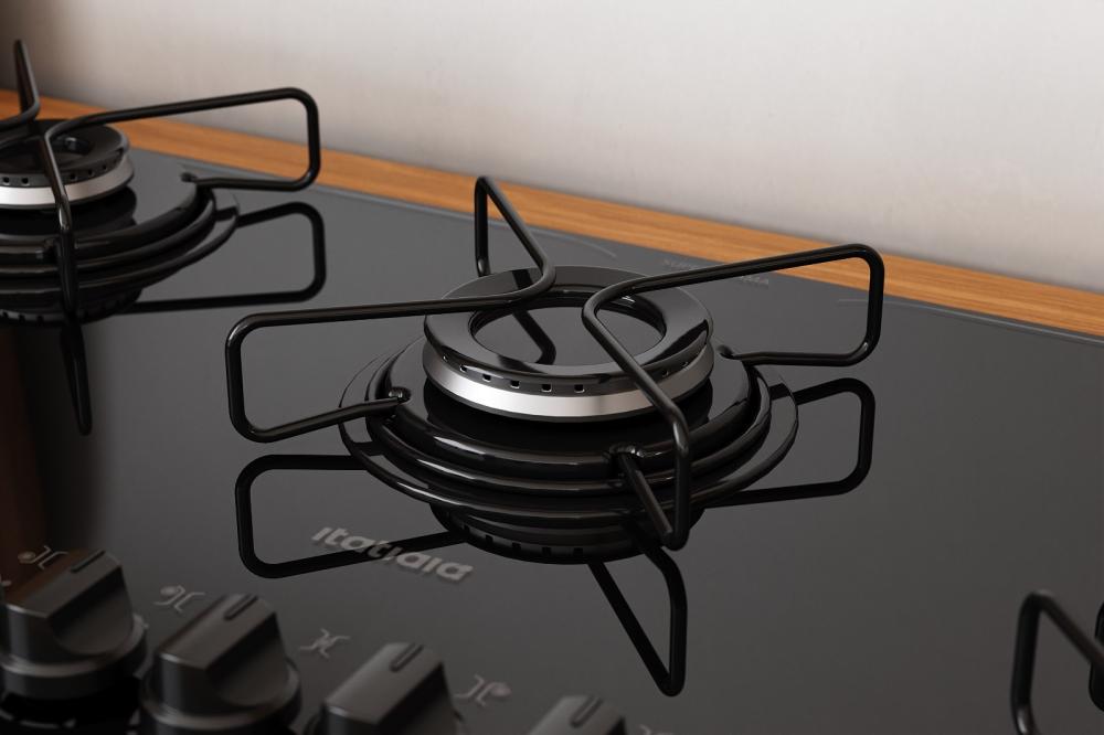 Imagem 3 do produto Cooktop Itatiaia 5 Bocas a Gás Lumi Preto