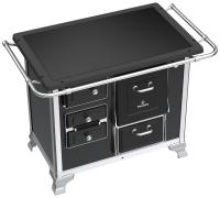 Imagem ilustrativa sobre o produto Fogão a Lenha N1 Marumby Vitrocerâmico Gabinete 01629007 Preto