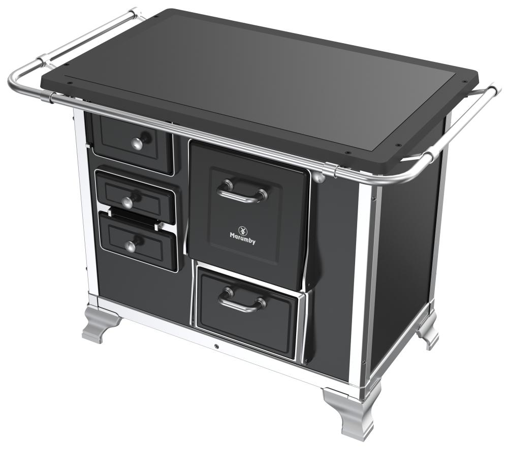 Imagem 3 do produto Fogão a Lenha N1 Marumby Vitrocerâmico Gabinete 01629007 Preto