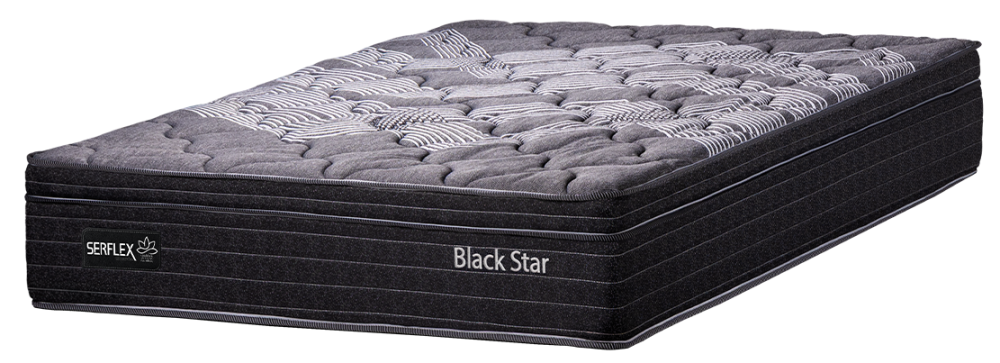 Imagem 1 do produto Colchão Casal 138 cm Molas Ensacadas Serflex Black Star Preto/Cinza