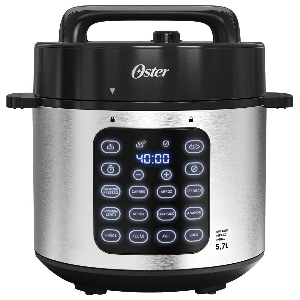 Imagem 1 do produto Panela Elétrica de Pressão Oster OPAN930 1000W 5,7 Litros Inox 220V