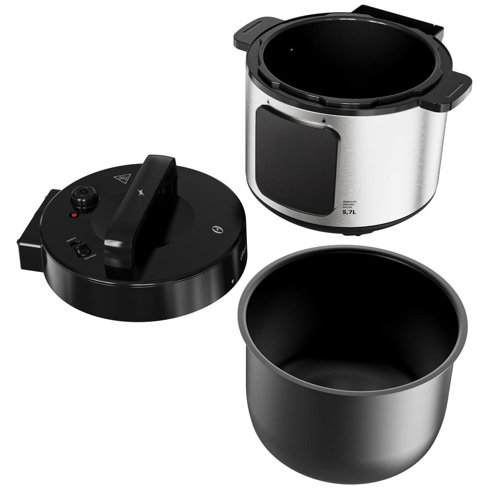 Imagem 4 do produto Panela Elétrica de Pressão Oster OPAN930 1000W 5,7 Litros Inox 220V