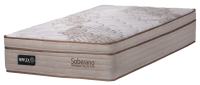 Imagem ilustrativa sobre o produto Colchão Solteiro 88 cm Molas Ensacadas Serflex Soberano Bege