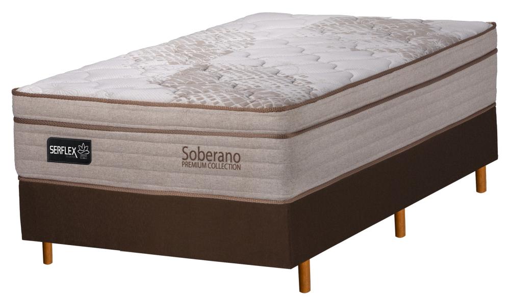 Imagem 2 do produto Colchão Solteiro 88 cm Molas Ensacadas Serflex Soberano Bege