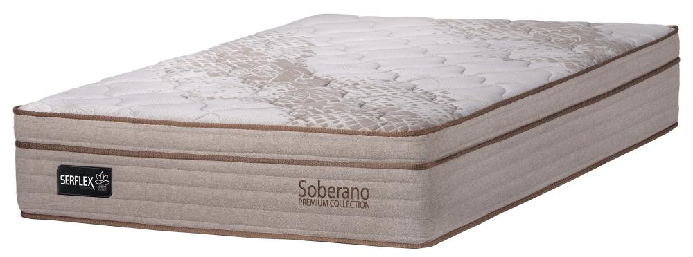 Imagem 1 do produto Colchão Casal 138 cm Molas Ensacadas Serflex Soberano Bege