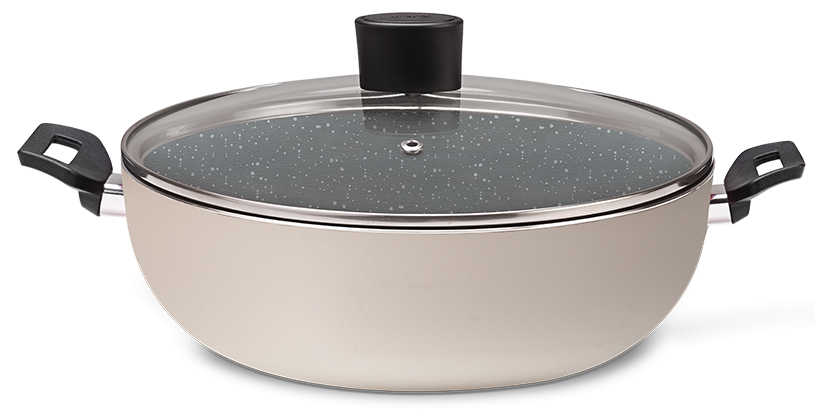 Imagem 1 do produto Panela Wok Brinox Naturalle Nº28 3,55 Litros Champanhe