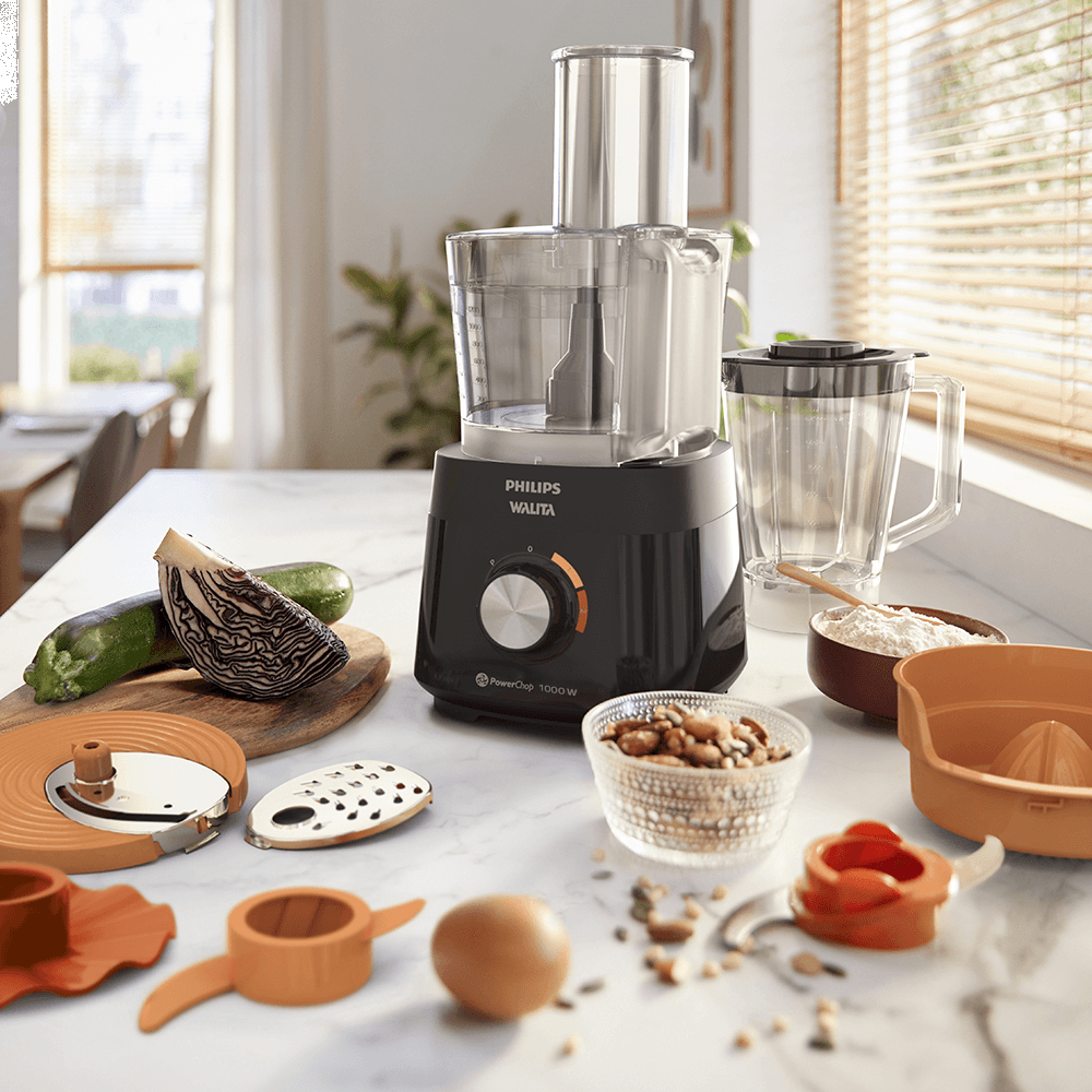 Imagem 3 do produto Multiprocessador Philips Walita PowerChop 1000 HR7304 1000W Preto 220V