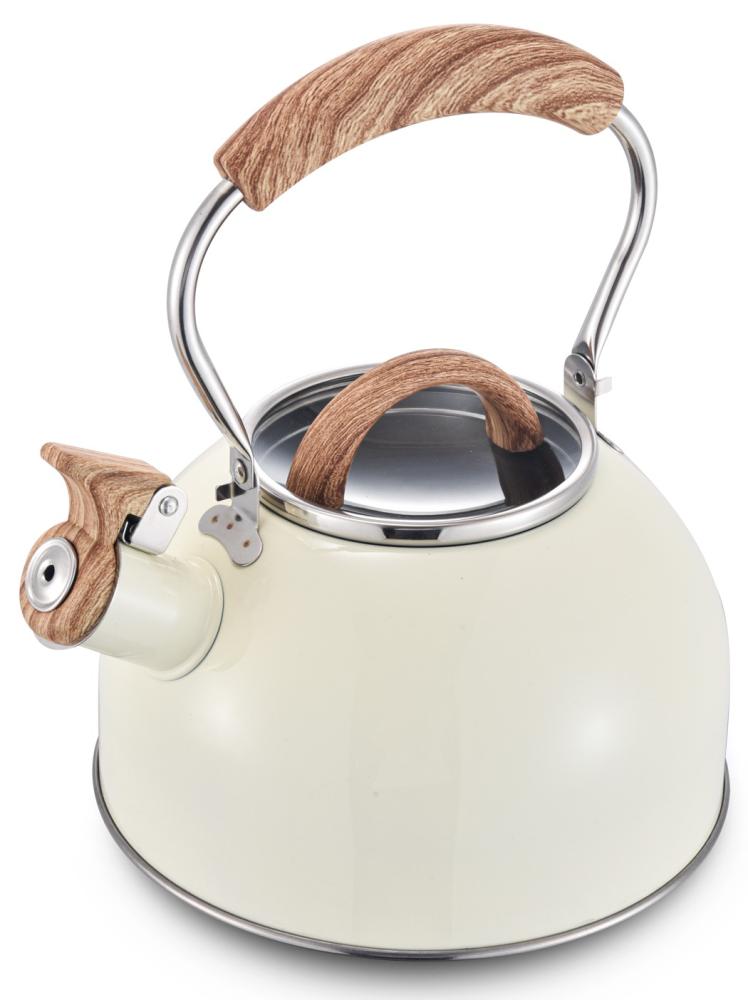 Imagem 2 do produto Chaleira MTA Inox Indução 1219 com Apito 2 Litros Bege