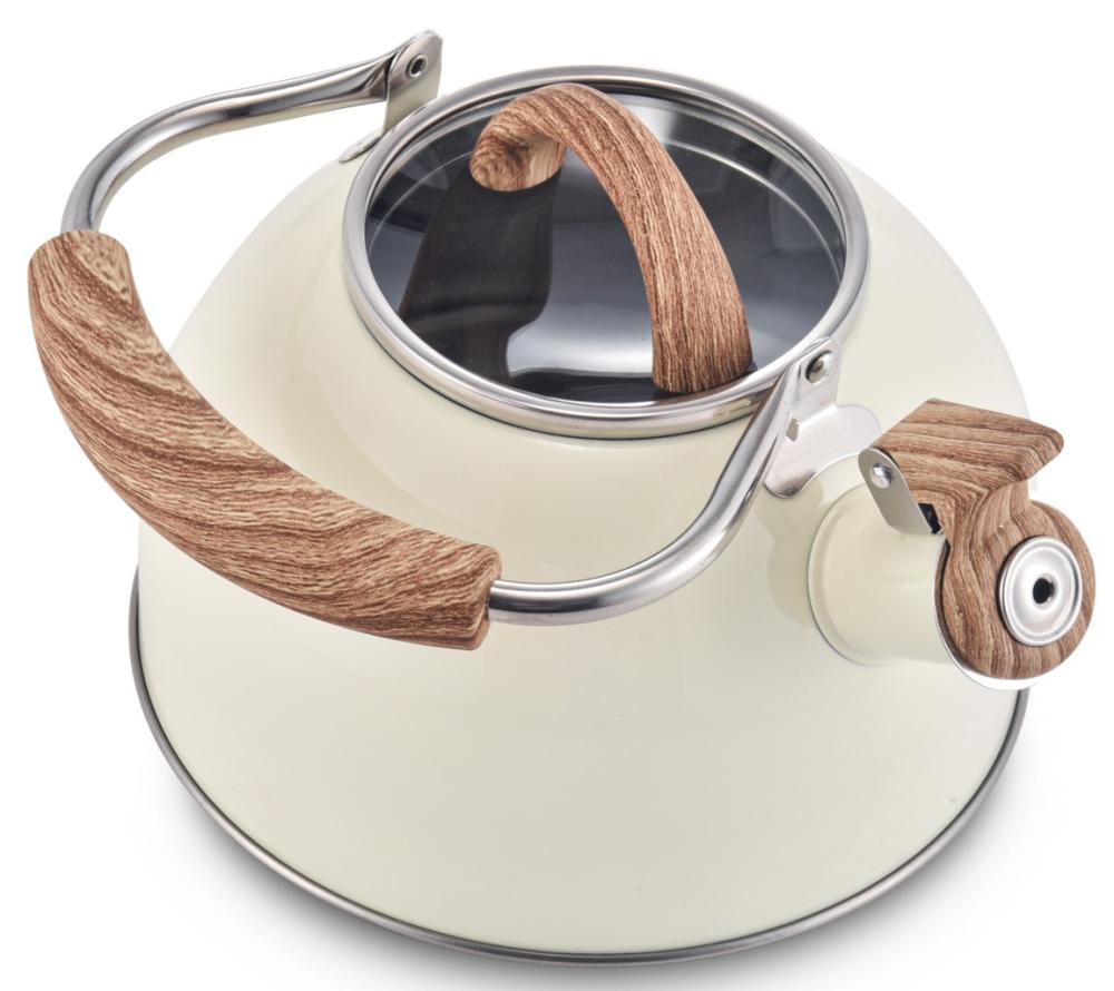 Imagem 3 do produto Chaleira MTA Inox Indução 1219 com Apito 2 Litros Bege