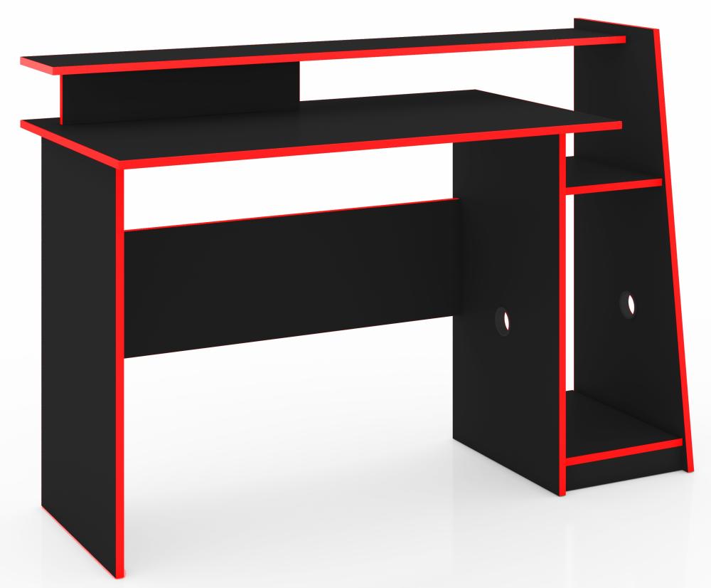 Imagem 1 do produto Escrivaninha Móvel Bento Gamer Evolution Preto/Vermelho