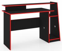 Imagem ilustrativa sobre o produto Escrivaninha Móvel Bento Gamer Evolution Preto/Vermelho