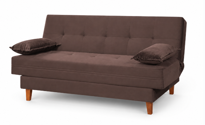 Imagem 1 do produto Sofá Cama 3 Lugares Berflex Holanda Marrom