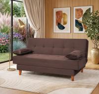 Imagem ilustrativa sobre o produto Sofá Cama 3 Lugares Berflex Holanda Marrom