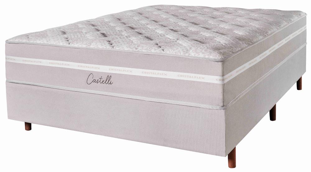 Imagem 2 do produto Base Cama Box Casal 138 cm Cristalflex Castelli Bege