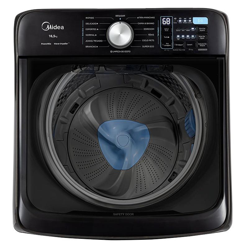 Imagem 3 do produto Lavadora de Roupas Midea Wave Impeller 16,5kg MA512W165 Titanium 220V