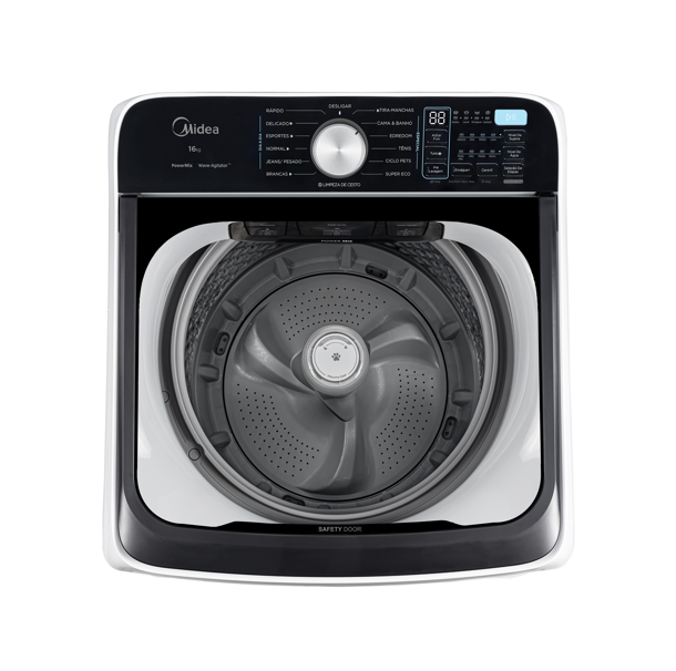 Imagem 3 do produto Lavadora de Roupas Midea Wave Agitador 16kg MA512W160A/WK Branca 220V