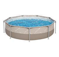 Imagem ilustrativa sobre o produto Piscina Mor Estruturada 3.600 Litros Cinza