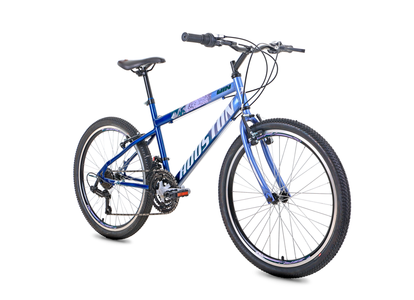 Imagem 1 do produto Bicicleta Aro 24 Houston Cinza/Azul