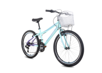 Imagem ilustrativa sobre o produto Bicicleta Aro 24 Houston Verde/Roxo