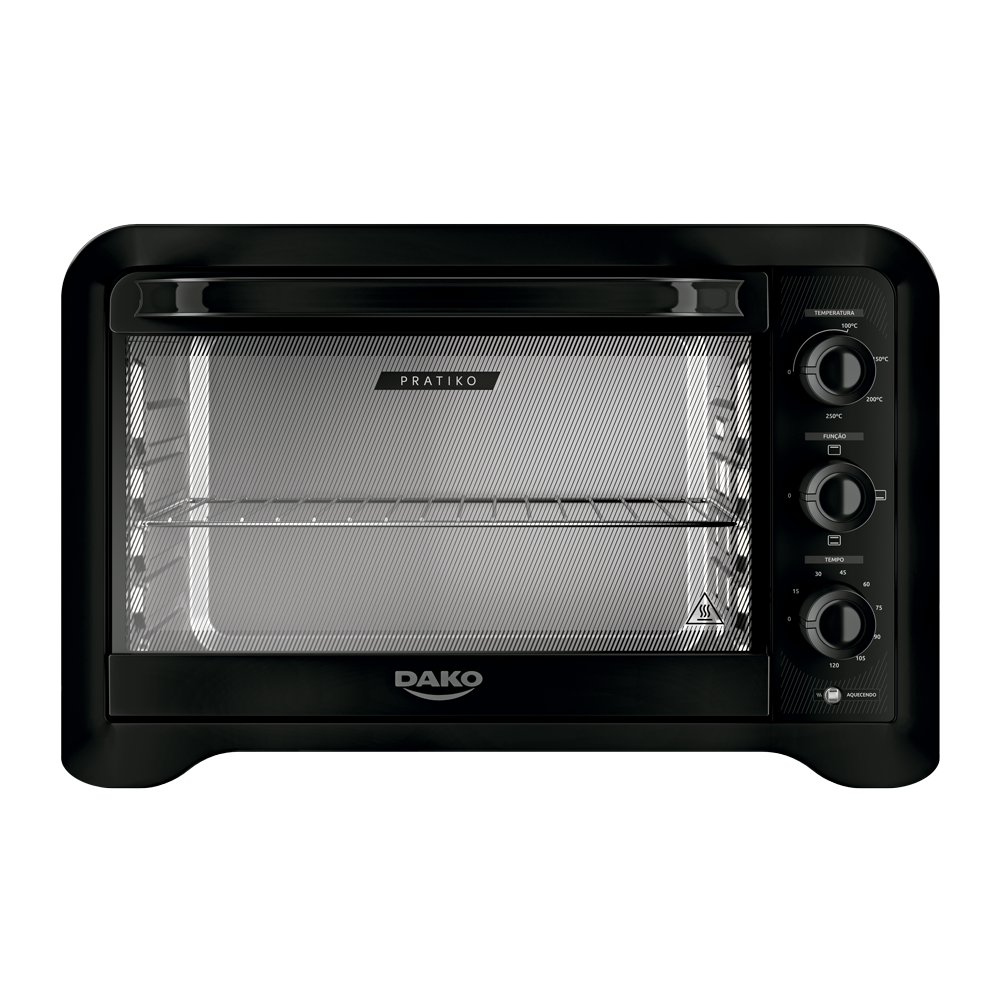 Imagem 1 do produto Forno Elétrico Dako Pratiko Bancada 50 Litros Preto 220V