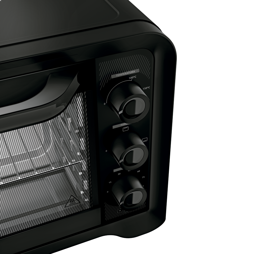 Imagem 3 do produto Forno Elétrico Dako Pratiko Bancada 50 Litros Preto 220V