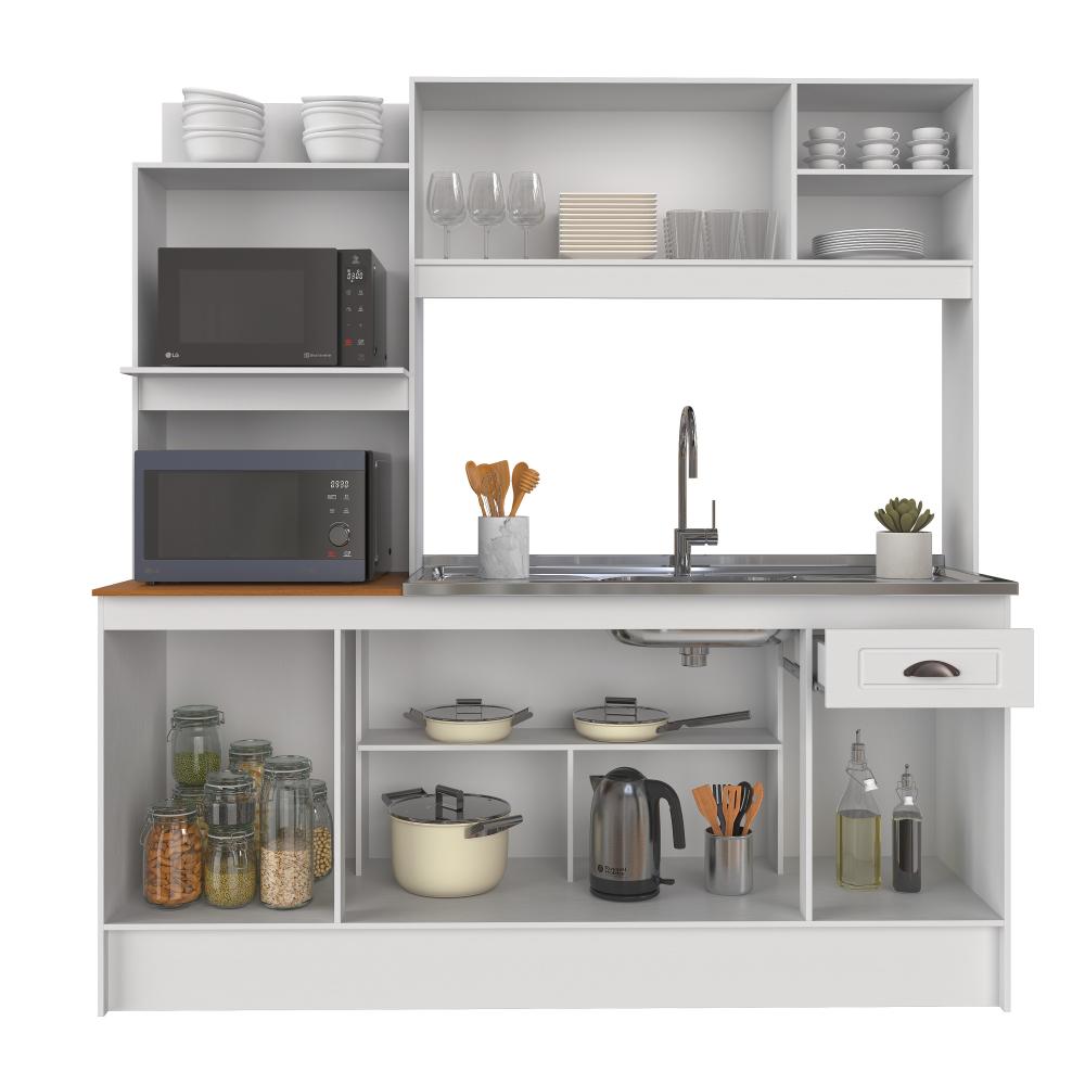 Imagem 2 do produto Cozinha Compacta 1,81 cm Indekes Nevada Branca