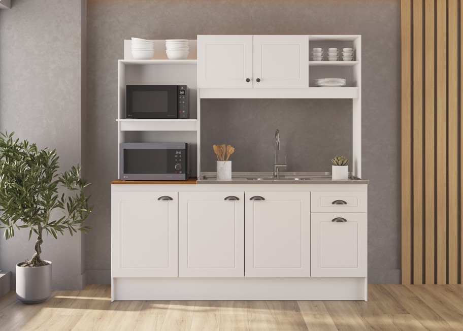 Imagem 3 do produto Cozinha Compacta 1,81 cm Indekes Nevada Branca