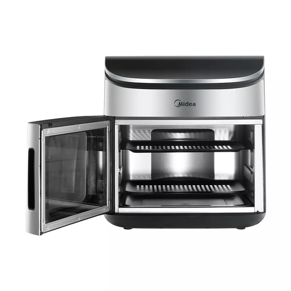 Imagem 3 do produto Fritadeira Elétrica Midea Oven Air Fryer 12 Litros Preto/Inox 110V