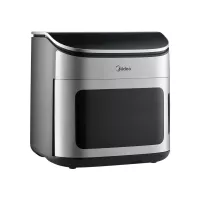 Imagem ilustrativa sobre o produto Fritadeira Elétrica Midea Oven Air Fryer 12 Litros Preto/Inox 220V