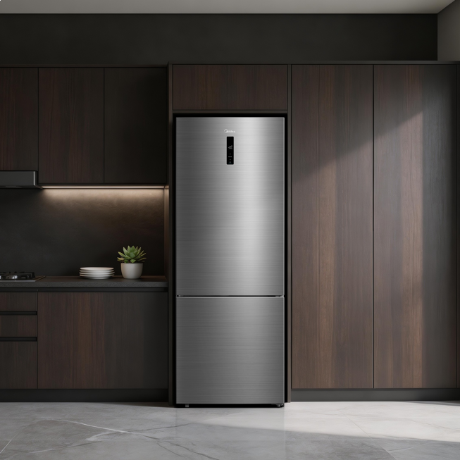 Imagem 4 do produto Geladeira Midea 435 Litros Inverter Frost Free MDRB593FGA463 Inox Bivolt